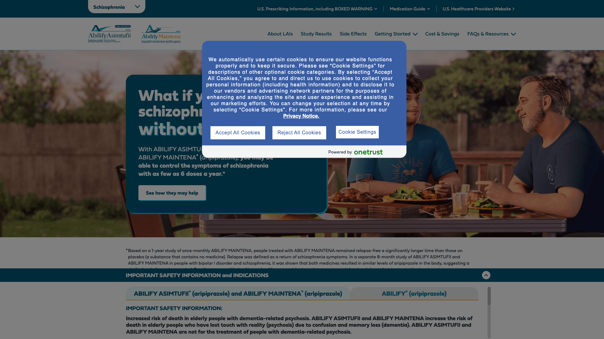 Abilify launched site