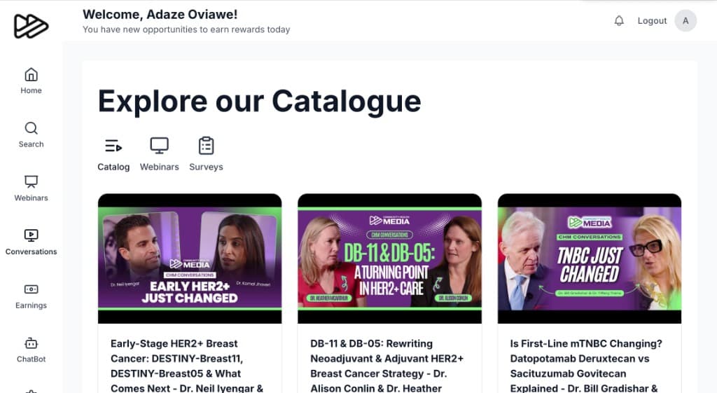 In-product topic and biomarker content experience